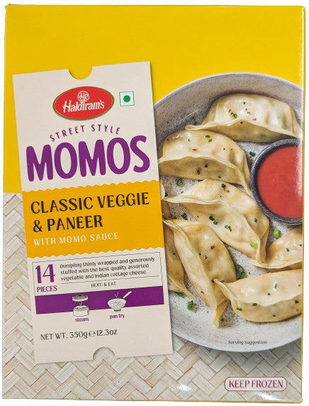 Haldiram Classic Veggie & Paneer Momos (16X350g)