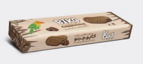 Bika - Cocoa Biscuit with Cappuccino Taste (4x12x130g)