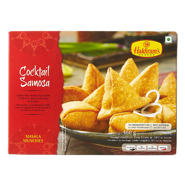 Haldiram Cocktail Samosa-18 Pcs (12x460g)