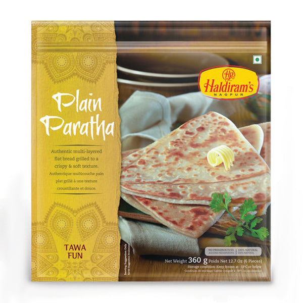 Haldiram Plain Paratha (Home Style)-6 Pcs (12X360g)