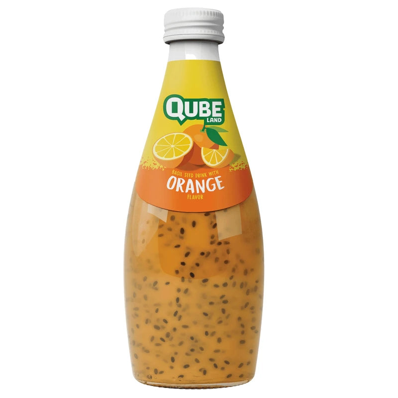 Qube land orange with basil seeds (12x300cc)