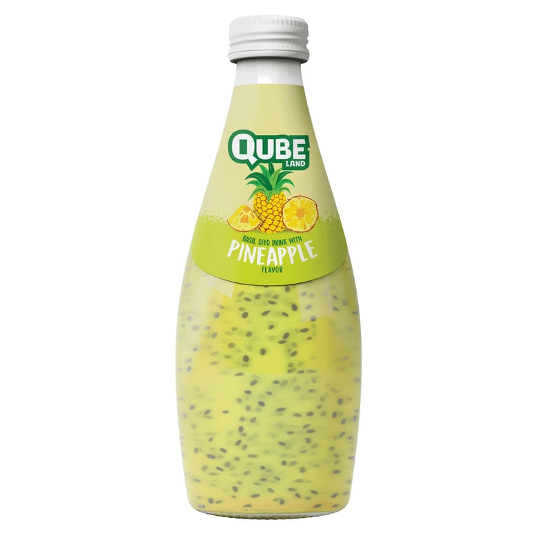 Qube land pineapple with basil seeds (12x300cc)