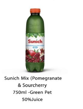 Sunich Mix Pomegrante & sour Cherry-50% Juice (6x750ml)