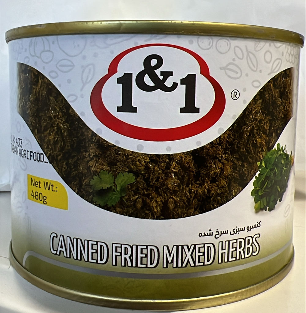 Herbes mélangées frites en conserve (12 x 480 g)
