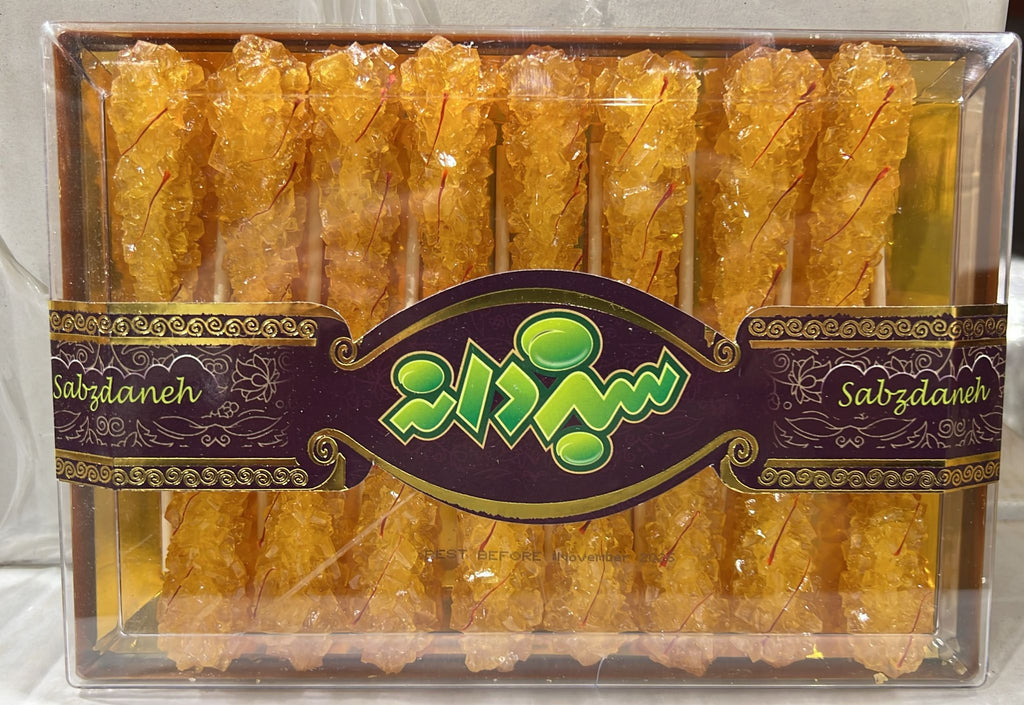 Rock Candy (Saffron)-Stick (12x16pcs)-Crystal