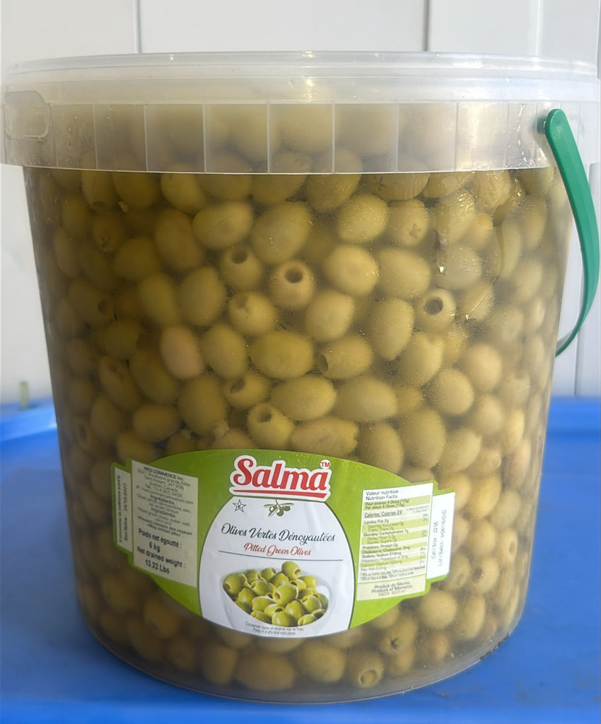 Salma Pitted Green Olives (6kg)