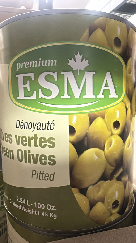 ESMA Pitted Green Olives (6x100oz)