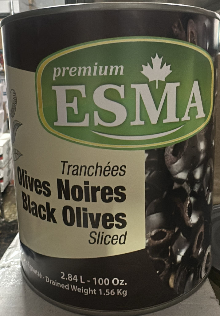 ESMA Sliced Black Olives (6x100oz)
