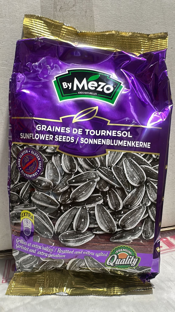 By Mezo Black  Sunflower Seeds Roasted & Extra Salted (16x250gr)