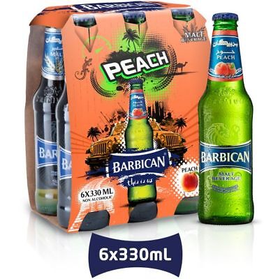 Peach Malt Drink - Barbican (330ml)