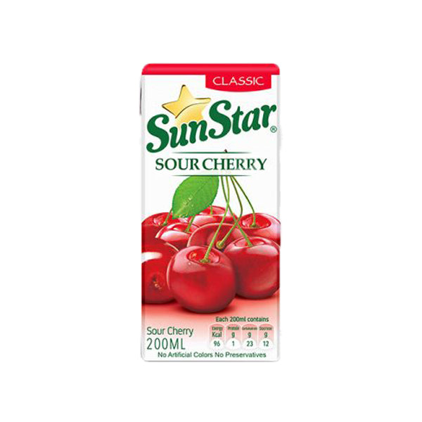 Sour Cherry Drink (24x200ml) - Sun Star