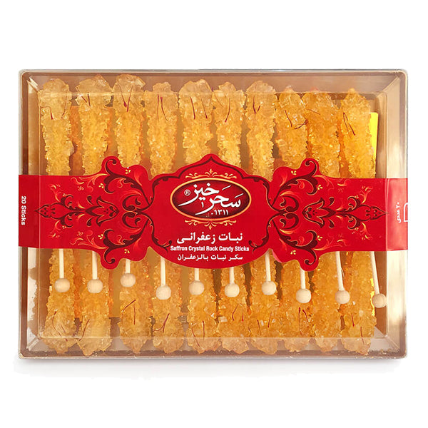 Saffron Rock Candy Sticks Crystal Box (20pcs)